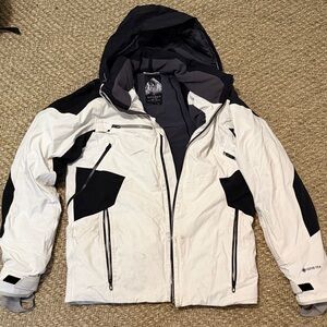 Spyder Black and White Ski Coat
